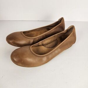 Born Brown Julianne Leather Flats